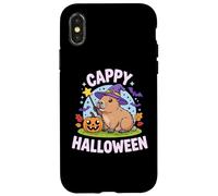 Custodia per iPhone X/XS Cappy Halloween Funny Cute Capybara Wizard Halloween