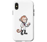 Custodia per iPhone X/XS Caring Monkey Doctor Stetoscopio Healthcare