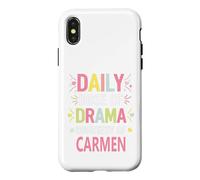 Custodia per iPhone X/XS CARMEN Personalized Name Funny Cute Custom CARMEN Name