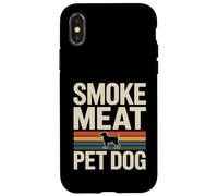 Custodia per iPhone X/XS Carne affumicata per cani, divertente barzelletta alla griglia