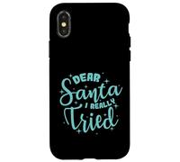 Custodia per iPhone X/XS Caro Babbo Natale ho davvero provato il Natale