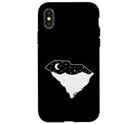 Custodia per iPhone X/XS Carolina del sud, mappa, con, orizzonte,