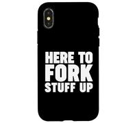 Custodia per iPhone X/XS Carrello elevatore qui per la roba della forcella Up