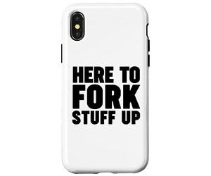 Custodia per iPhone X/XS Carrello elevatore qui per la roba della forcella Up