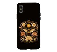 Custodia per iPhone X/XS Carta dei tarocchi delle api Floreali Estetica Botanica Cottagecore