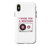 Custodia per iPhone X/XS Cassette Tape - I Made You A MixTape Retro 80s 90s Musica