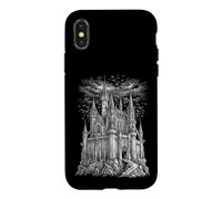 Custodia per iPhone X/XS Castello Gotico per Amanti dell'Architettura Fantastica