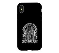 Custodia per iPhone X/XS Cattedrale gotica delle guglie contro il cielo