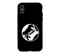 Custodia per iPhone X/XS Cavallo cinese Yin e Yang per ogni cavaliere e cavaliere