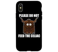 Custodia per iPhone X/XS Celiachia Divertente Si prega di non nutrire il celiachia