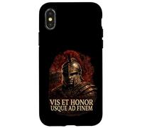 Custodia per iPhone X/XS Centurione Romano con Elmo Mlitare Arte Legioni Roma