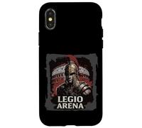 Custodia per iPhone X/XS Centurione Romano con Elmo Mlitare Arte Legioni Roma