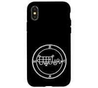 Custodia per iPhone X/XS Cerchio Demone Talismano Sigillo di Bune o Bine