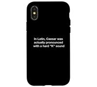 Custodia per iPhone X/XS Cesare è stato effettivamente pronunciato con un suono duro "K"
