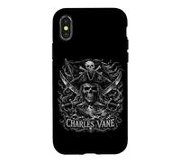Custodia per iPhone X/XS Charles Vane Pirate Skull Spade Incrociate Mare