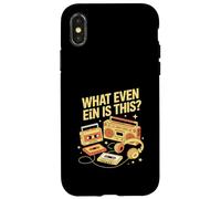 Custodia per iPhone X/XS Che cos'è questa divertente cassetta Walkman retrò anni '80 e '90