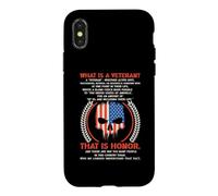 Custodia per iPhone X/XS Che cos'è un veterano che è Honor Veterans Day Patriotic US