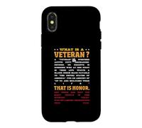 Custodia per iPhone X/XS Che cos'è un veterano che è onore