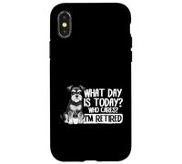 Custodia per iPhone X/XS Che giorno è oggi chi se ne frega Sono in pensione felice