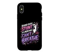 Custodia per iPhone X/XS Cheer Madre Sideline Allenatore Cheerleader Mamma