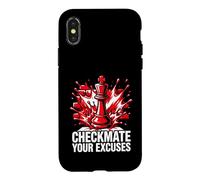Custodia per iPhone X/XS Chess Player Checkmate Your Excuses Motivational