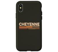 Custodia per iPhone X/XS Cheyenne Wyoming Stile vintage anni '70