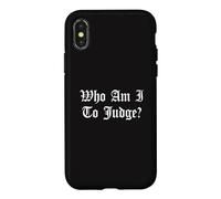 Custodia per iPhone X/XS Chi sono io per giudicare Nessun giudizio Chiesa cattolica Dio cristiano