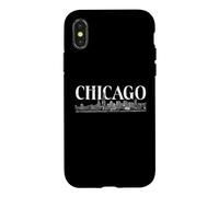 Custodia per iPhone X/XS Chicago, orizzonte, città, di, chicago, lungolago, centro, chicago