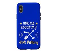 Custodia per iPhone X/XS Chiedimi informazioni sul mio rilevatore di magneti per cacciatori di tesori di pesca dello sporco