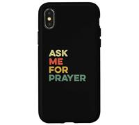 Custodia per iPhone X/XS Chiedimi Preghiera Pregare Cristiani Intercessione Gesù