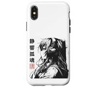 Custodia per iPhone X/XS Chill Anime Girl with Headphone - Lo -fi Aesthetics Art