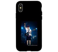 Custodia per iPhone X/XS Chitarra dal vivo AC DC Rock Solo Stage Energy High Voltage