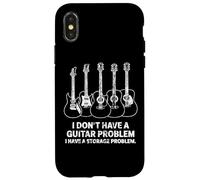 Custodia per iPhone X/XS Chitarra Problem Storage Divertente Musicista Collezionista Giocatore Umorismo