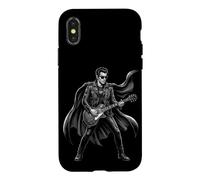 Custodia per iPhone X/XS Chitarrista Rock Vintage con Stile Ribelle