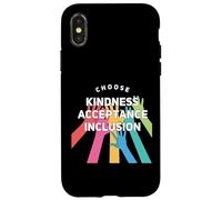 Custodia per iPhone X/XS Choose Kindness Acceptation Inclusion Orange Unity Day