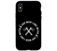 Custodia per iPhone X/XS CHOP WOOD PORTA ACQUA Mindful Meditator Sweet Meme