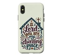 Custodia per iPhone X/XS Christian Faith Signore Tu sei la mia dimora