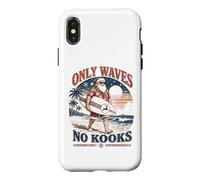 Custodia per iPhone X/XS Christmas in July Surfing Santa Beach Only Waves no Kooks