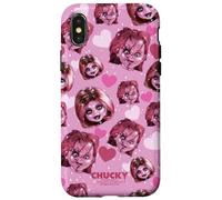Custodia per iPhone X/XS Chucky And Tiffany Hearts All-Over Print
