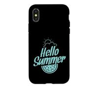 Custodia per iPhone X/XS Ciao Estate Frutta e Sole Vacanze