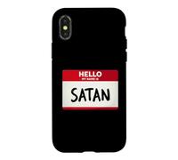 Custodia per iPhone X/XS Ciao, mi chiamo Satana