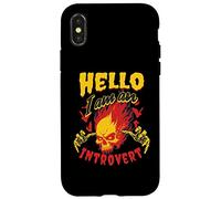 Custodia per iPhone X/XS CIAO SONO UN INTROVERT