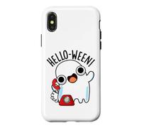 Custodia per iPhone X/XS Ciao tra divertente fantasma gioco di parole