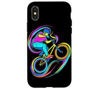 Custodia per iPhone X/XS Ciclista BMX Sport ciclistico