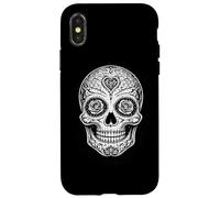 Custodia per iPhone X/XS Cinco de mayo giorno dei morti cranio occhi rosa