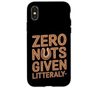 Custodia per iPhone X/XS Citazione divertente sull'intolleranza alle noci - Zero Nuts Given Nut Allergy