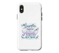 Custodia per iPhone X/XS Citazione spirituale della libellula Angelo Remembrance