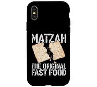 Custodia per iPhone X/XS Citazione Umorismo Ebraico Matzah The Original Fast Food