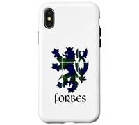 Custodia per iPhone X/XS Clan Forbes Tartan Cognome scozzese Scotland Pride