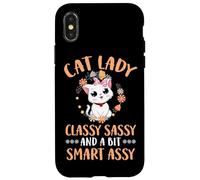 Custodia per iPhone X/XS Classy Sassy Smart Assy - Simpatico gatto divertente, gattino